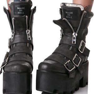 made in hell platform boots
